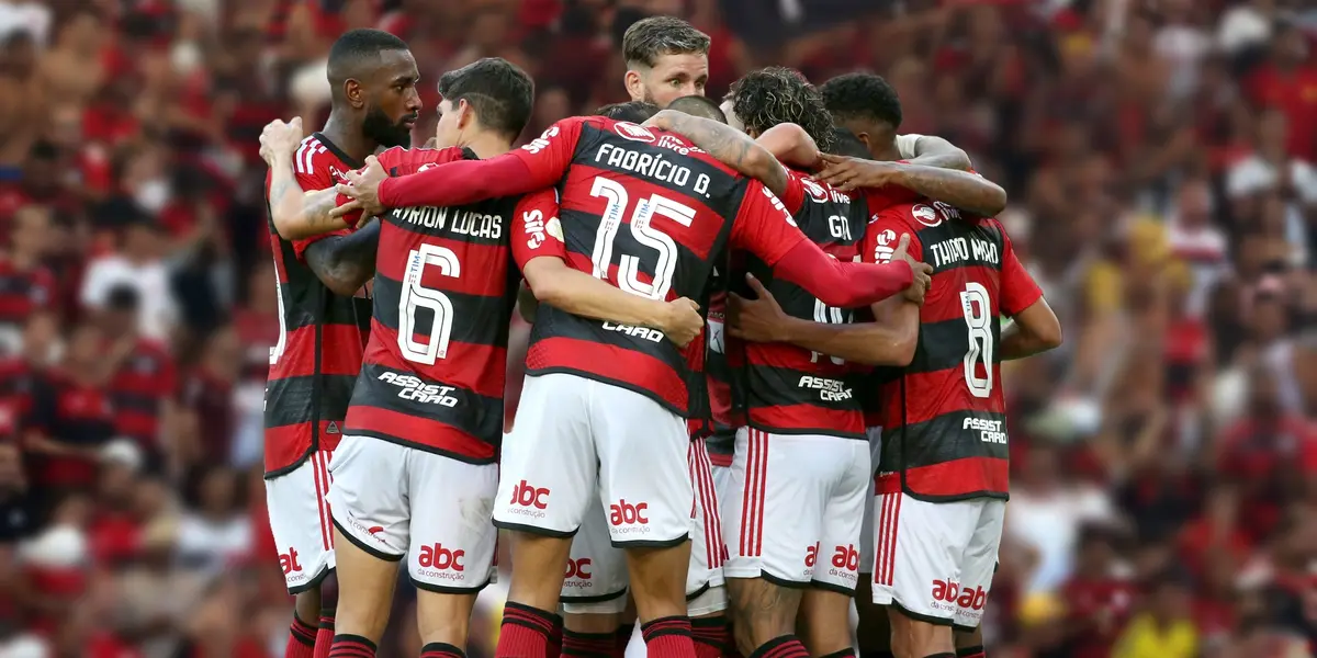 Elenco do Flamengo reunido