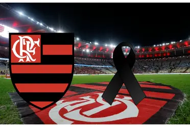 Flamengo lamentou a morte em uma publicação nas redes sociais