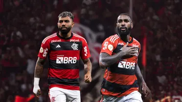 Gabigol e Gerson, jogadores do Flamengo
