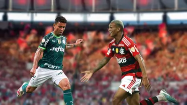 Marcos Rocha e Wesley, jogadores de Palmeiras e Flamengo