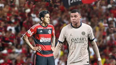 Mbappé e Pedro, atacantes do PSG e Flamengo
