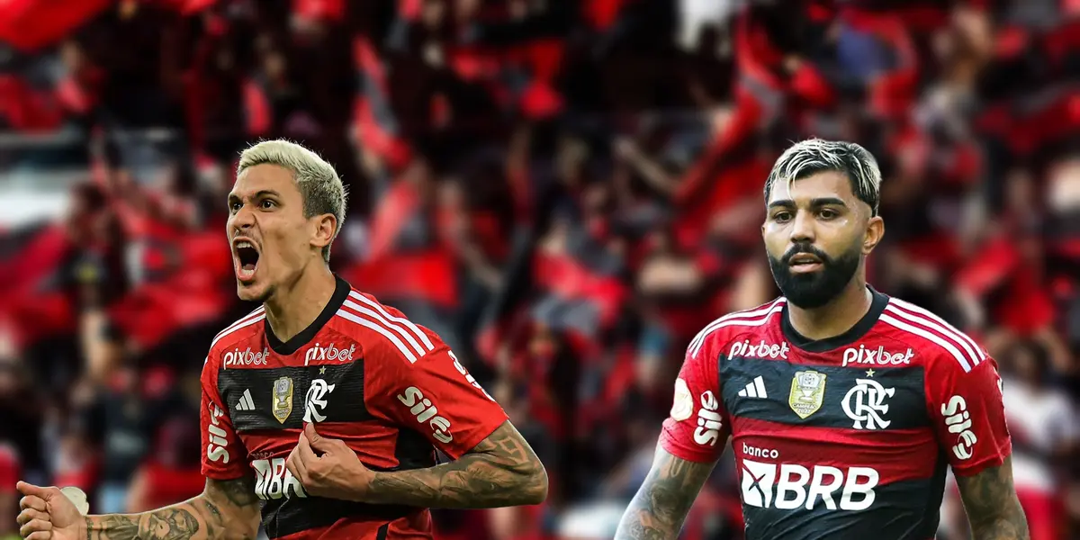 Pedro e Gabigol, atacantes do Flamengo