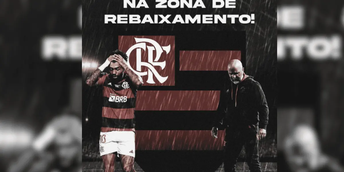 Após uma vitória e três derrotas, o Flamengo encontrou-se na zona de rebaixamento do Campeonato Brasileiro