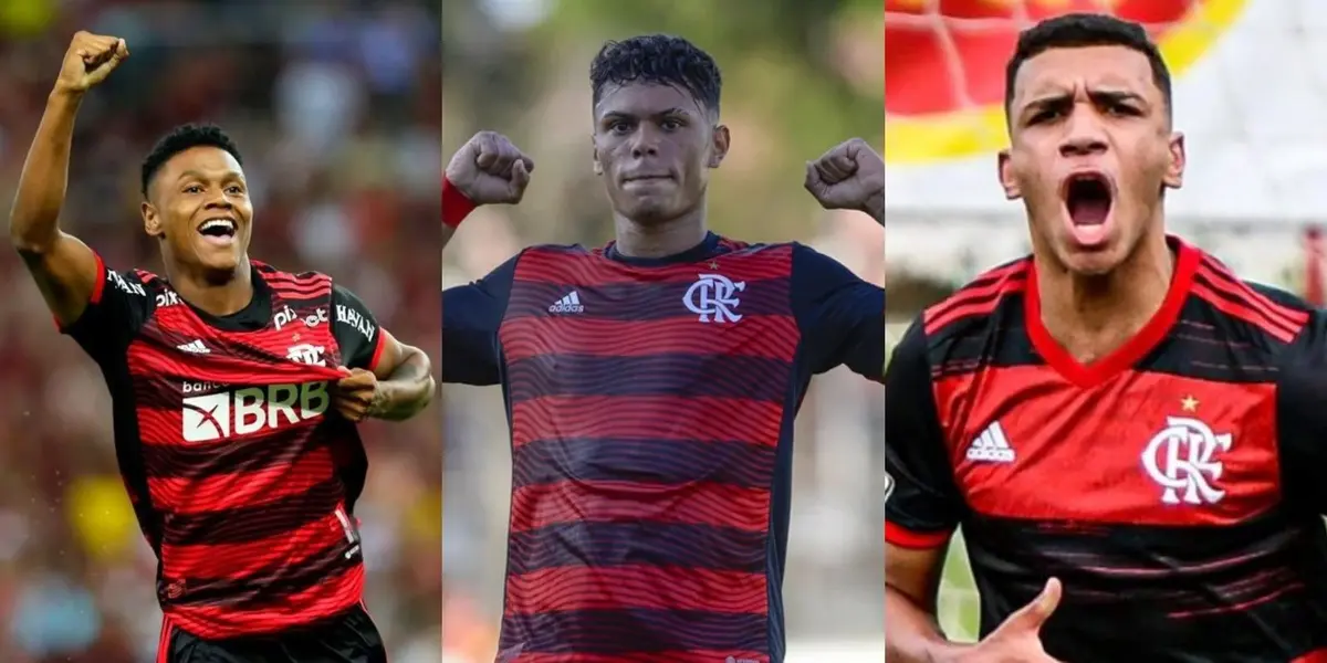 Crias da base, os três jogadores estão com 18 anos