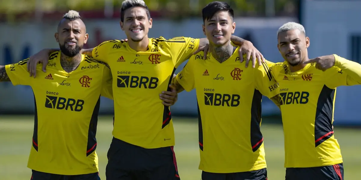 Erick Pulgar quer ganhar mais títulos com Flamengo em 2023 e revela motivo de não ter pintado cabelo com os companheiros de equipe