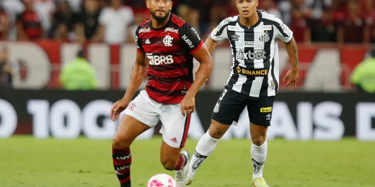 Flamengo venceu o Santos por 3 x 2, foi um jogo bastante movimentado e com muitas polêmicas
