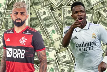 Gabigol pelo Flamengo e Vini Jr em ação no Real Madrid