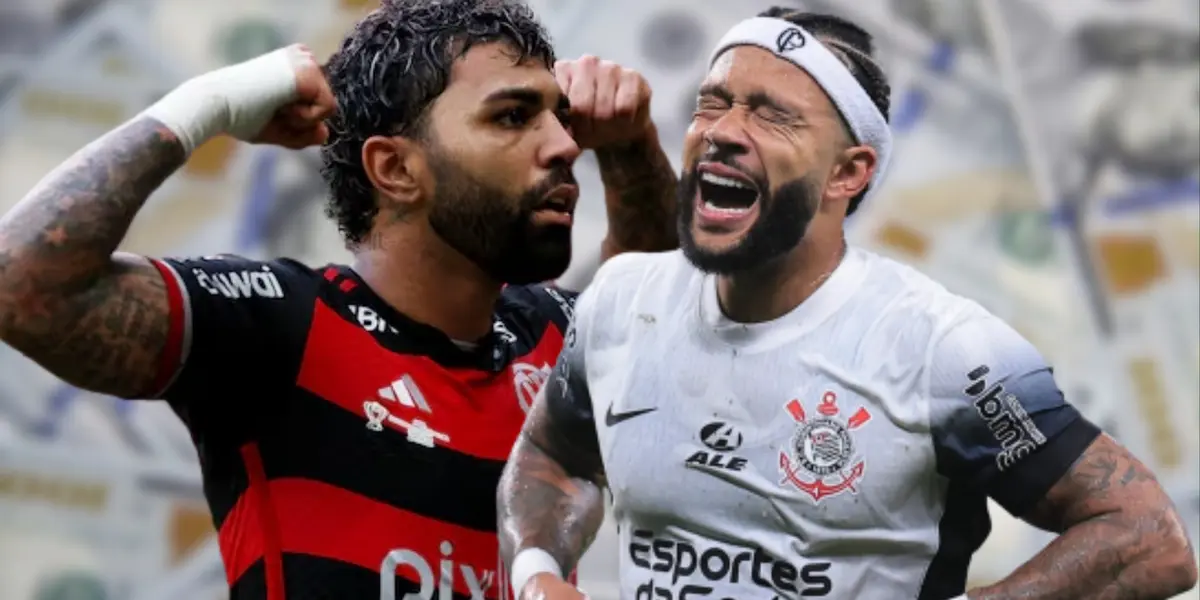 Gabriel Barbosa e Depay. Foto: redes de Gabriel Barbosa e Depay.