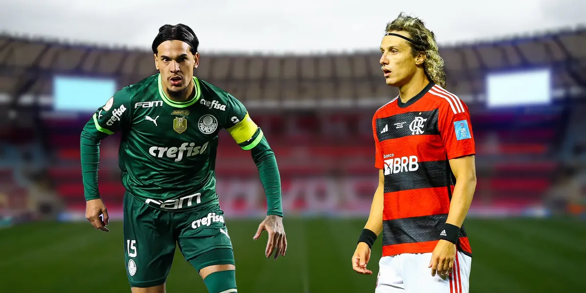 Gustavo Gómez e David Luiz, jogadores de Palmeiras e Flamengo