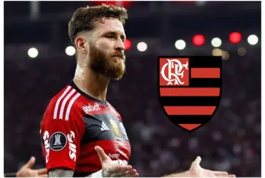 Léo Pereira com a camisa do Flamengo