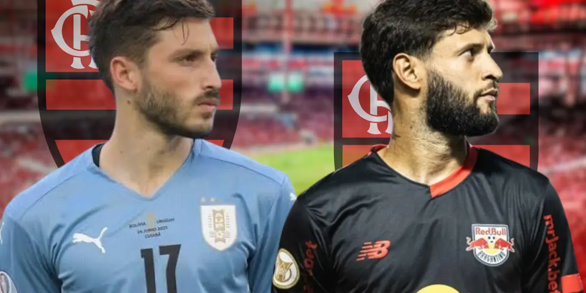 Matías Viña e Juninho Capixaba