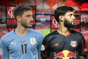 Matías Viña e Juninho Capixaba