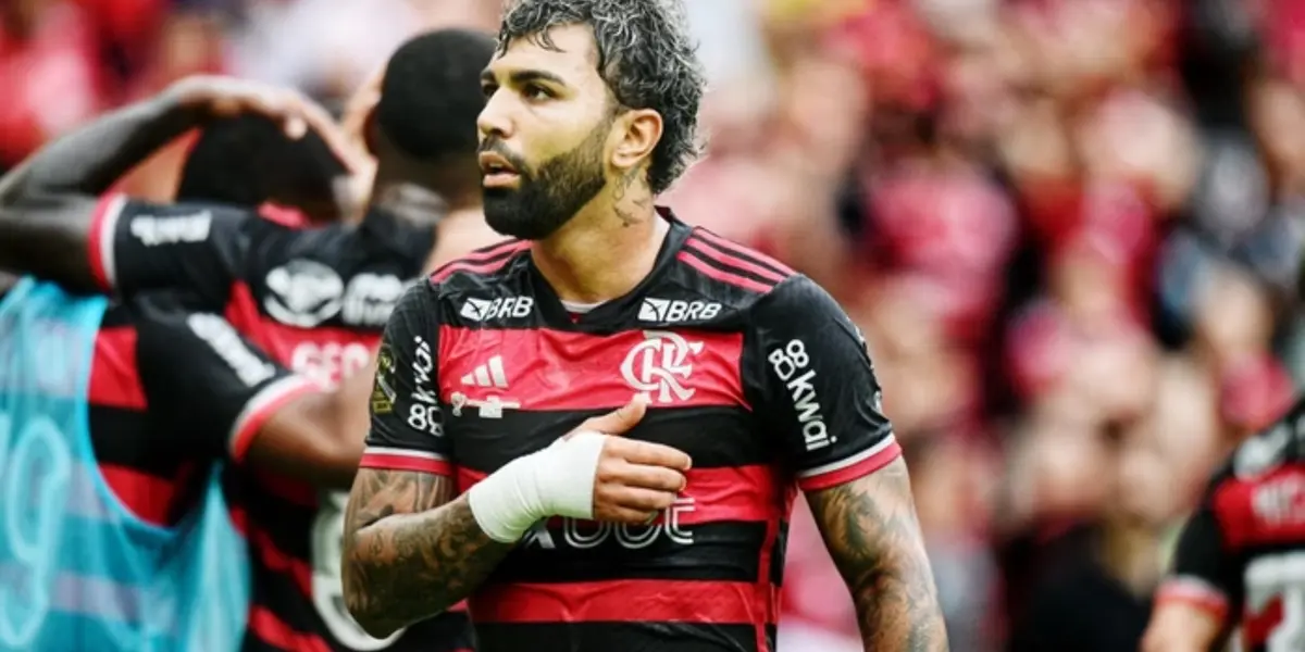 O atacante Gabigol se despediu oficialmente do Flamengo