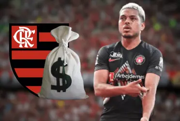 O jogador é um dos principais atletas no radar do Mengão