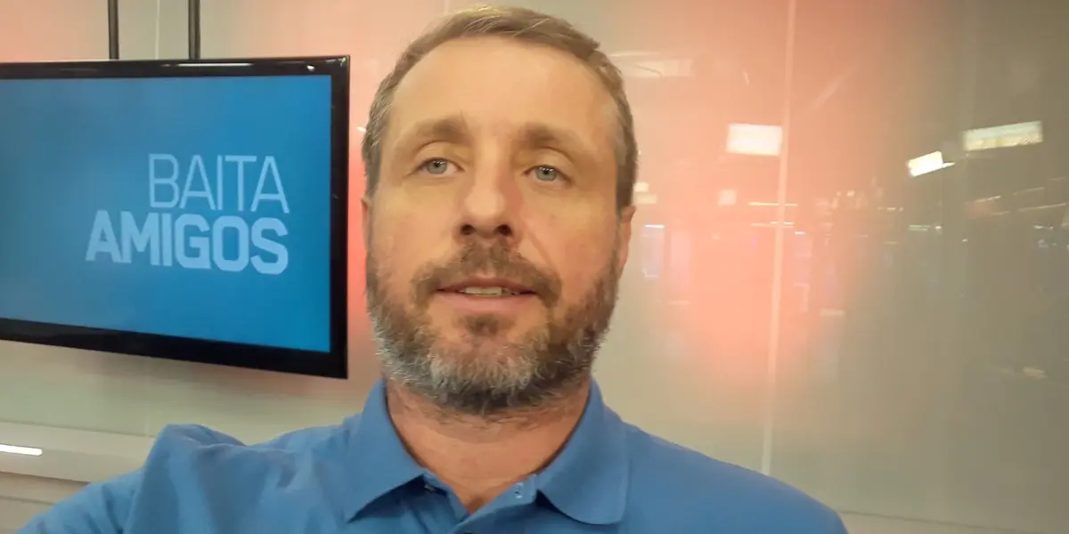 O jornalista Vitor Guedes se deixou levar pela emoção e não poupou palavras ao treinador do Flamengo