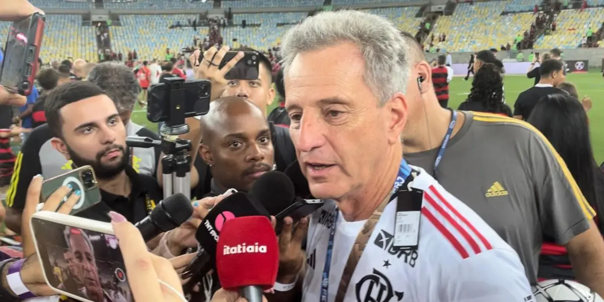 O presidente do Flamengo, Rodolfo Landim