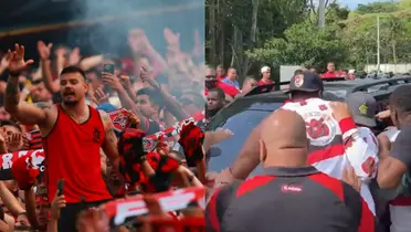 Pedido dos torcedores ao elenco do Flamengo