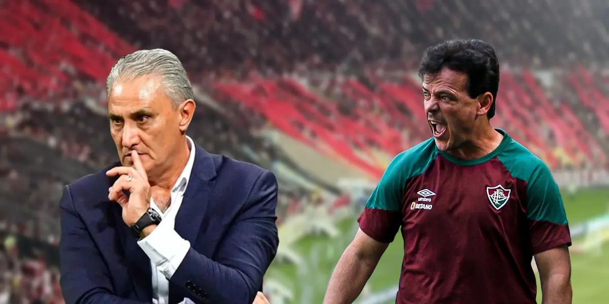 Tite e Fernando Diniz, treinadores de Flamengo e Fluminense