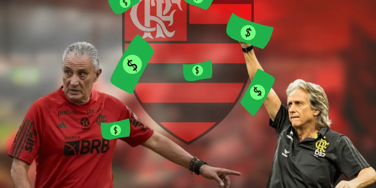 Tite está no Flamengo desde outubro e tem salário milionário, veja quanto era o de Jorge Jesus em 2019.