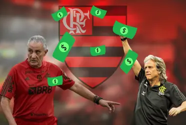 Tite está no Flamengo desde outubro e tem salário milionário, veja quanto era o de Jorge Jesus em 2019.