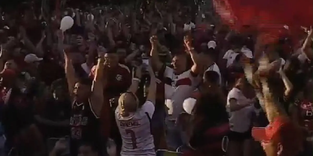 Torcida do Flamengo. Foto: Redes Olé.