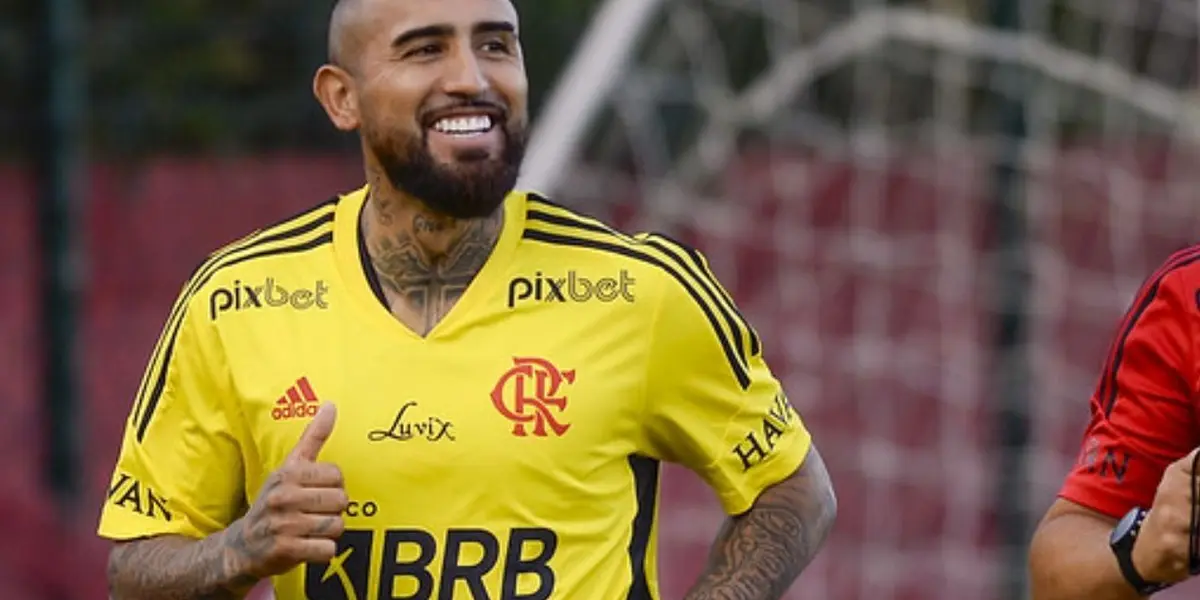 Vidal foi apresentado oficialmente no Flamengo