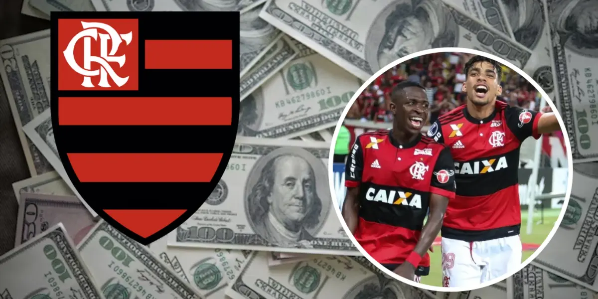 Vini Jr e Lucas Paquetá em ação pelo Flamengo