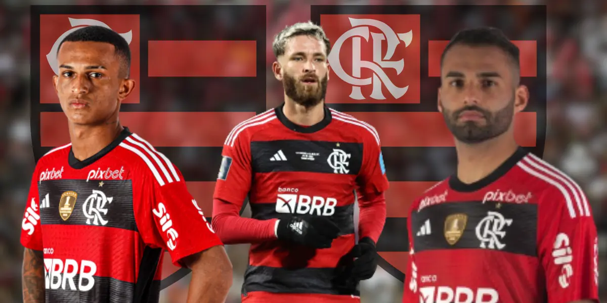 Wesley, Léo Pereira e Thiago Maia